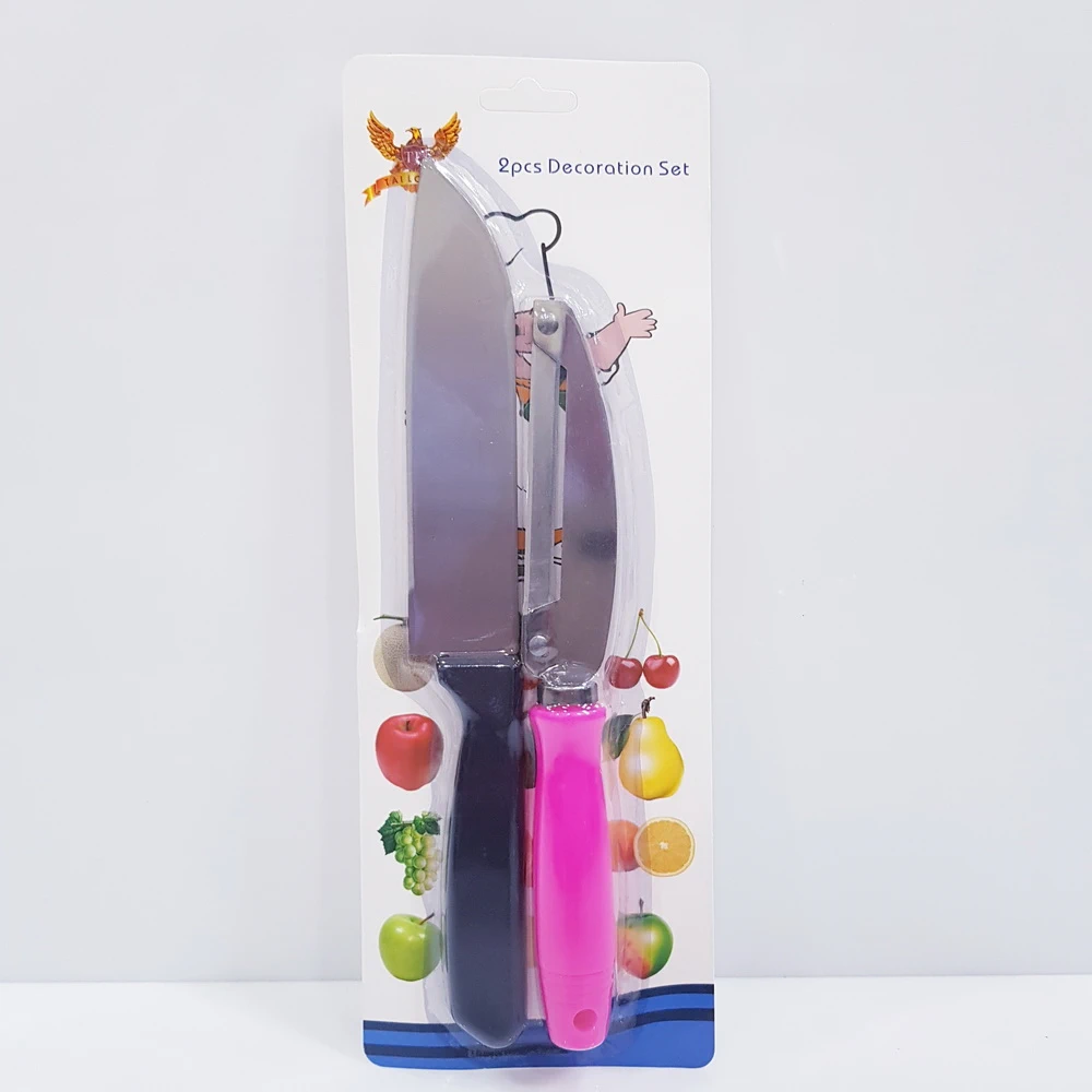 มีดด้ามดำ+มีดปอกผลไม้