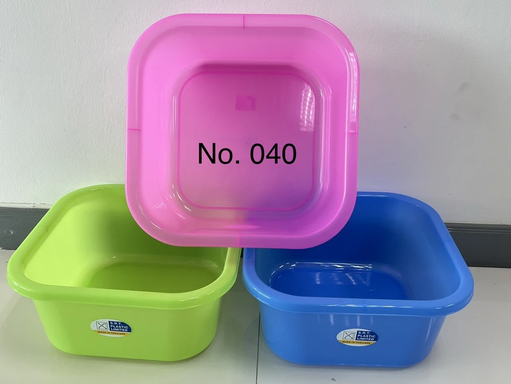 040 กะละมังเหลี่ยม สีสดใส SRT