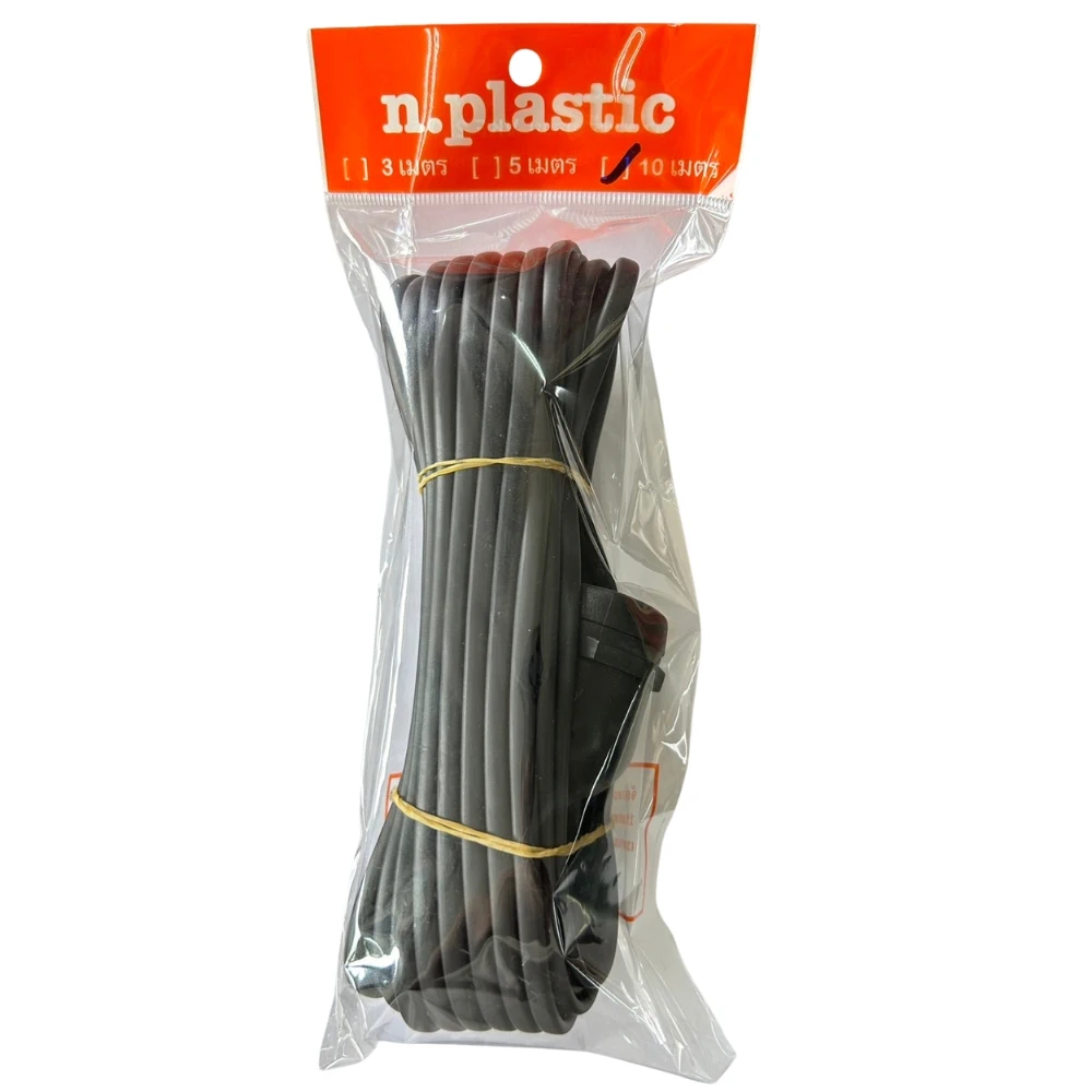 ขั้วทองเหลือง+หัว 2 ขากลม มอก. 10 เมตร