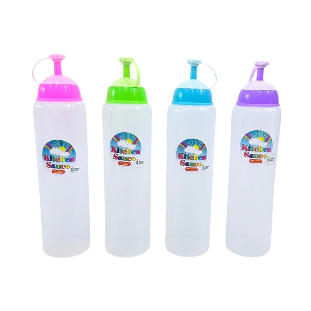 1107 ขวดซอสใหญ่ สีใส ธารทิพย์ (12 โหลๆ ละ 180)