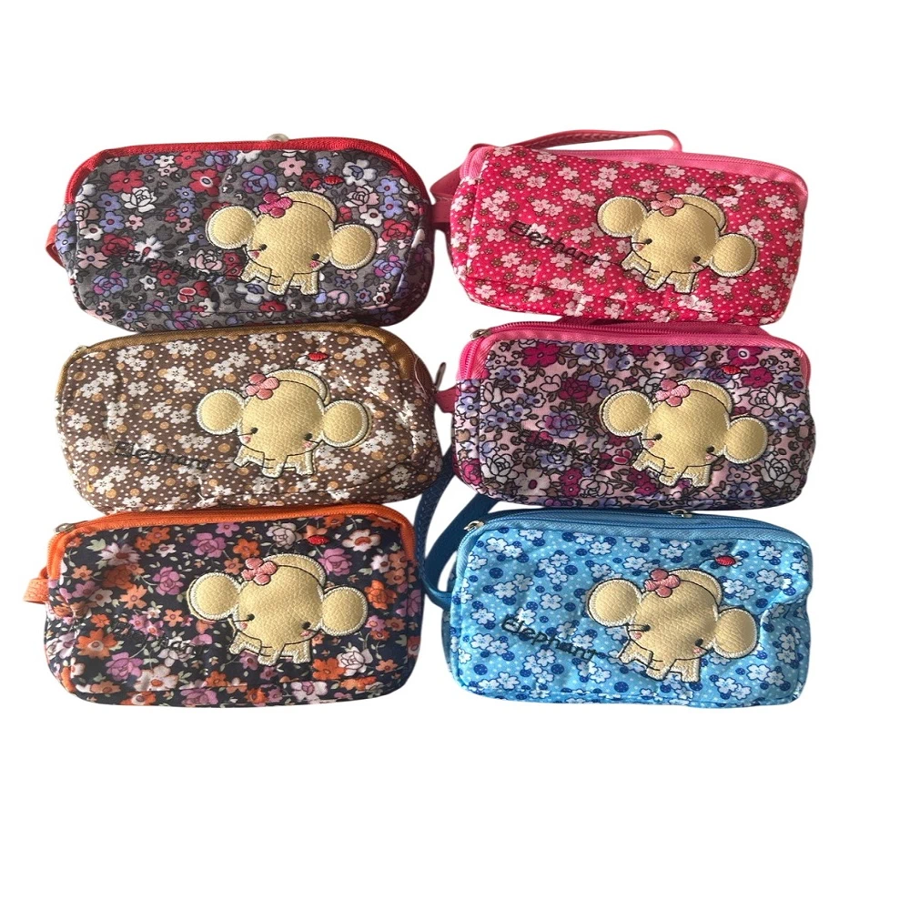 กระเป๋าสตางค์ 3 ช่องมีซิป คละลาย