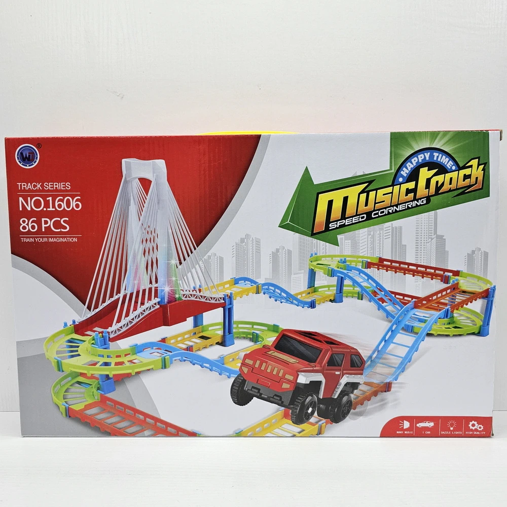 1606 ชุดรถราง 86 ชิ้น รางเกรด A