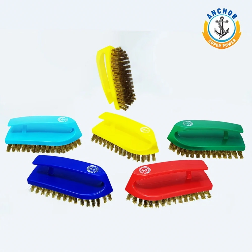 แปรงเตารีดขนทองเหลือง ตราสมอ (แพ็ค 6 ชิ้น)