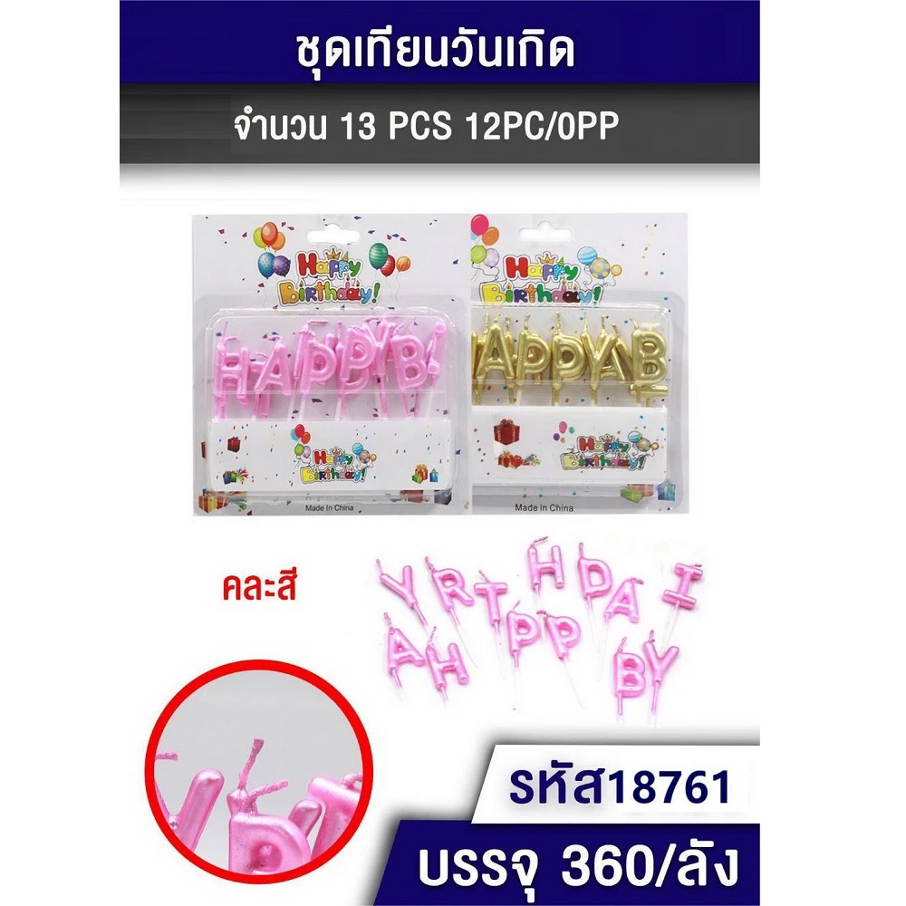 18761 เทียนวันเกิด