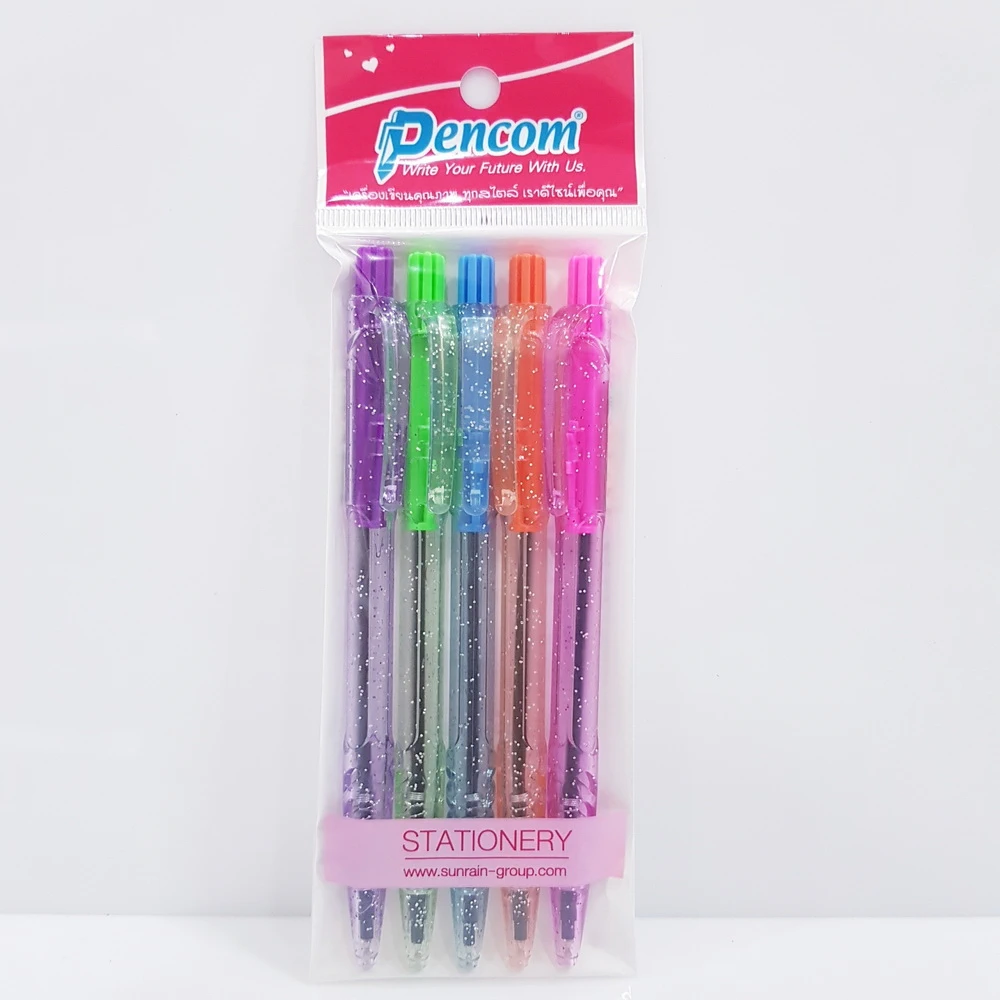ปากกาลูกลื่นน้ำเงิน แพ็ค 5 ชิ้น