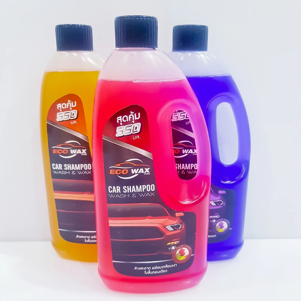 แชมพูล้างรถ ECO WAX 550 ml. (1 โหล/ลัง)