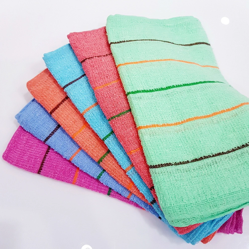 ผ้าขนหนูบาง ลายทาง (5 โหลๆ ละ 75)