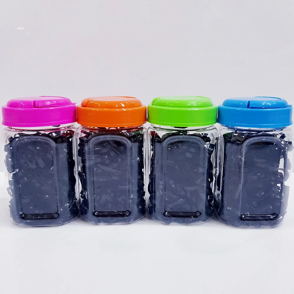 หนังยางรัดผมสีดำ แพ็คกระปุก