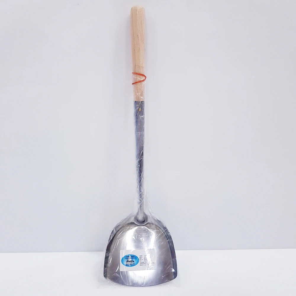 ตะหลิวด้ามไม้ยาว 4 นิ้ว