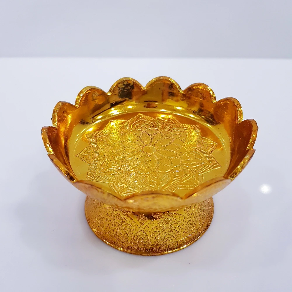 พานลายไทย 8 ซม.ทอง