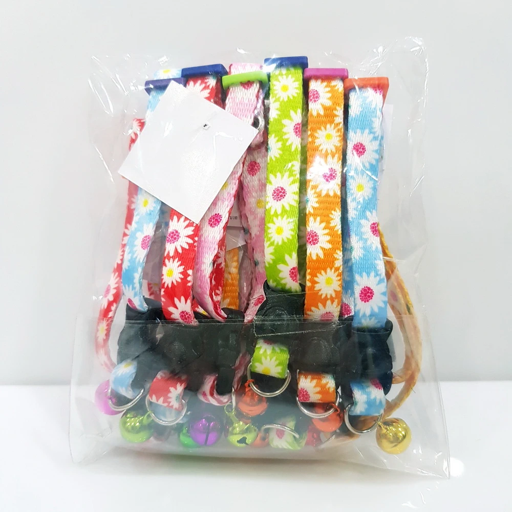 ปลอกคอเล็ก ลายดอกไม้