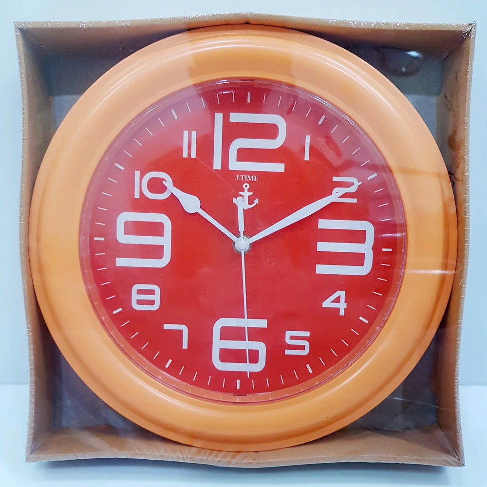 JW5011 นาฬิกาขอบหนา 10.5 นิ้ว หน้าสี คละสี (ส่ง 3 ชิ้นๆละ 50 บาท)