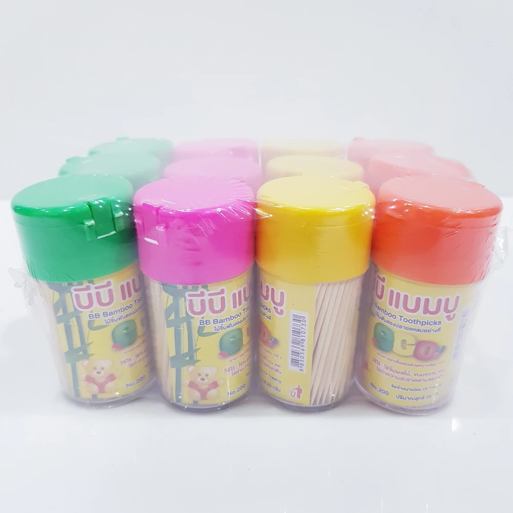 ไม้จิ้มฟัน กระปุกฝาป็อกแป๊ก