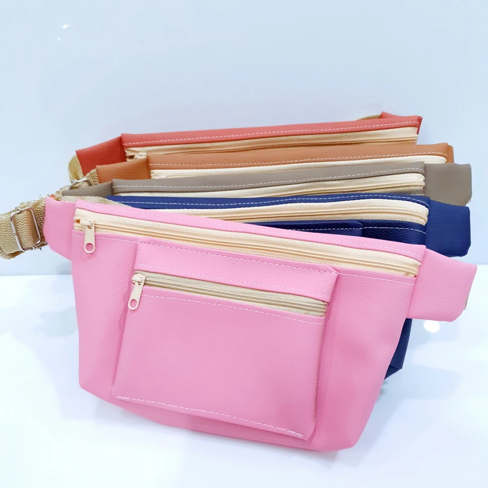 กระเป๋าหนังคาดเอว 2 ซิป