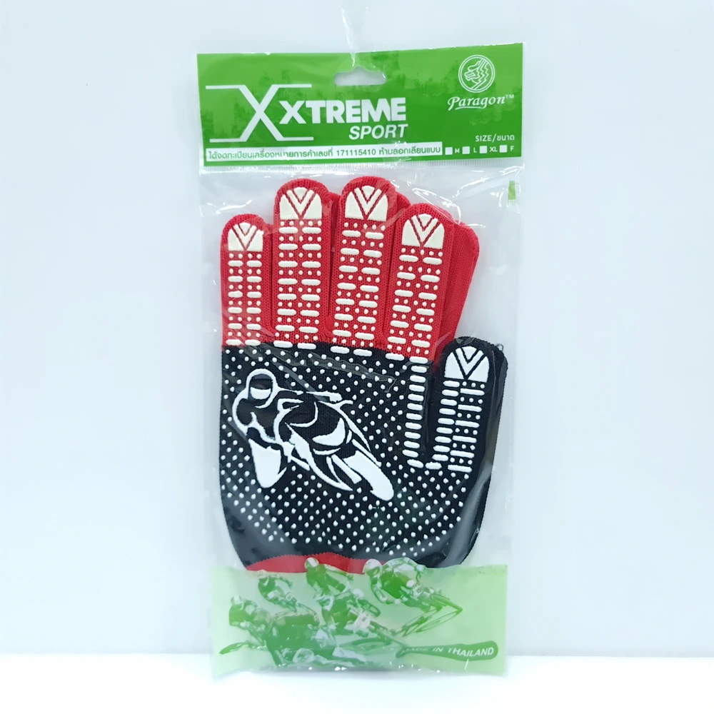 ถุงมือลายรถแข่ง เต็มนิ้ว ฉลากเขียว (5 โหลๆ ละ 165)