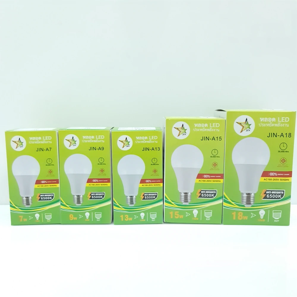 หลอดไฟ LED 18W ขาว (10 ชิ้น/แพ็ค)