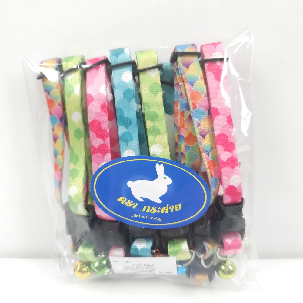 ปลอกคอแมว ลายเกล็ดปลา