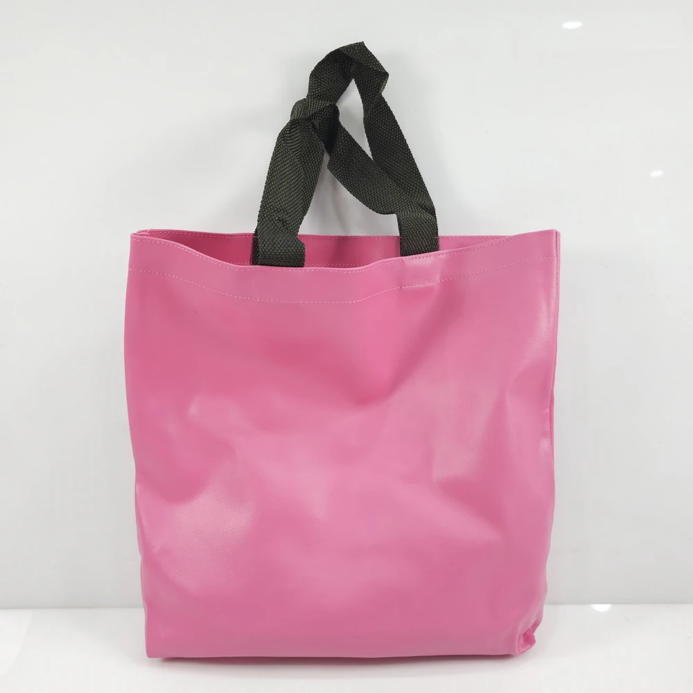 กระเป๋าหนังหูหิ้วไม่มีซิป