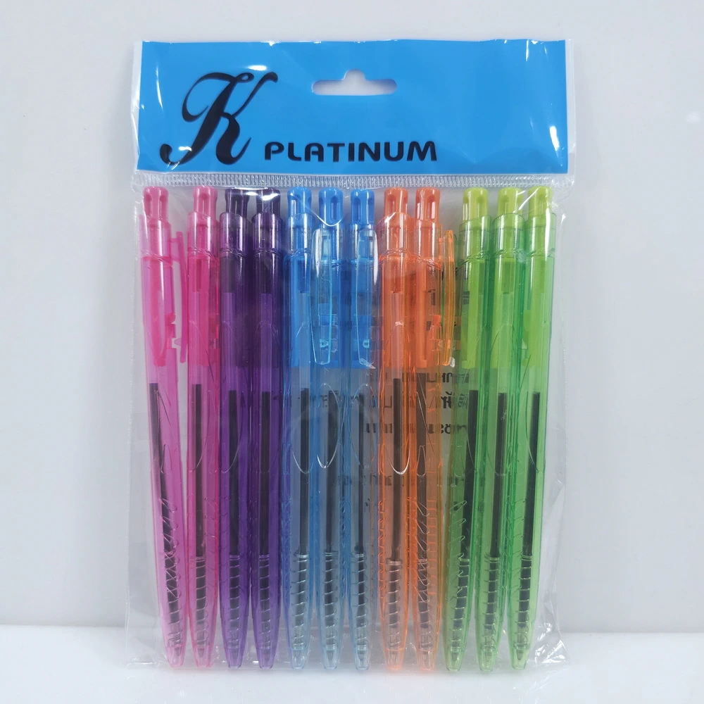 ปากกาลูกลื่นแพ็ค 12 ชิ้น