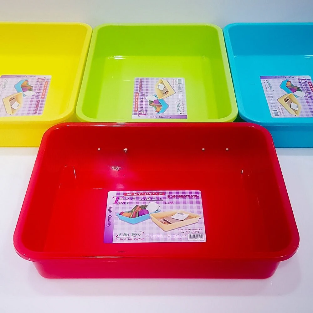 203 ถาดเอนกประสงค์ 26.70x34.70x7 ซม. CP (4 โหลๆ ละ 205)