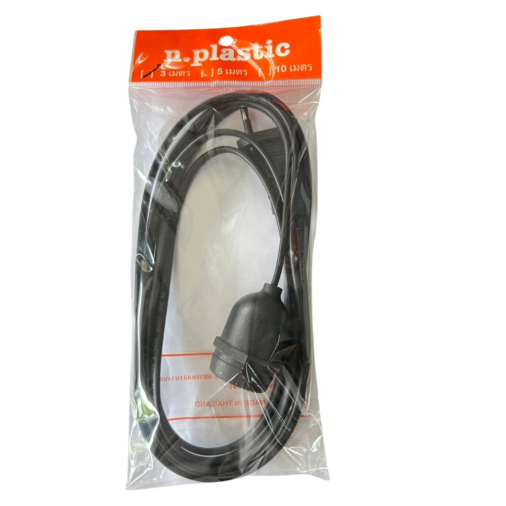 ขั้วทองเหลือง+หัว 2 ขากลม มอก. 3 เมตร