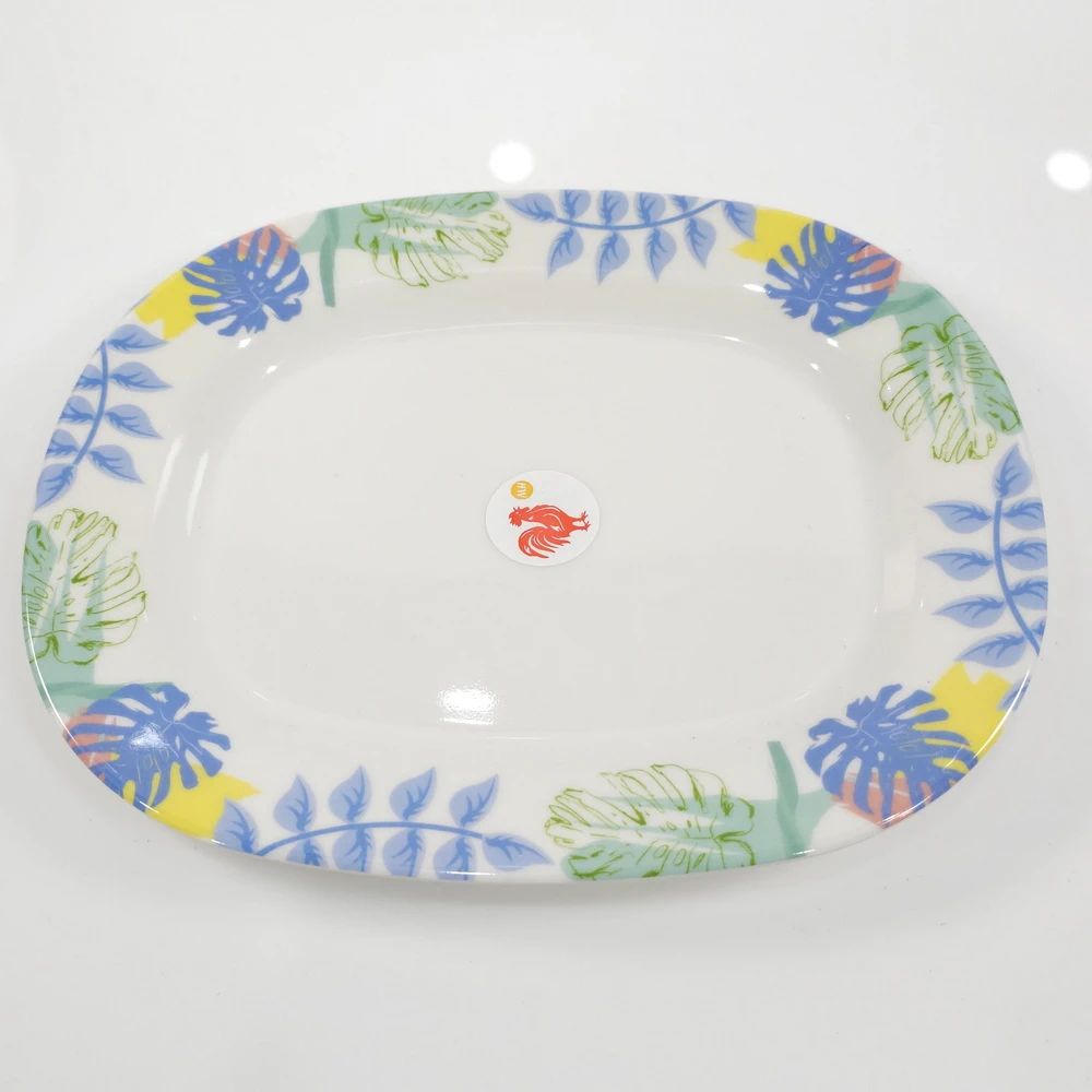 510 จานเปลเมลามีนเหลี่ยม 10 นิ้ว (12 โหลๆ ละ 185)