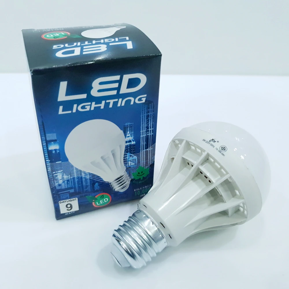 6288 หลอดไฟ LED 9W ขาว (5 โหลๆ ละ 162) (10 โหลๆ ละ 156)