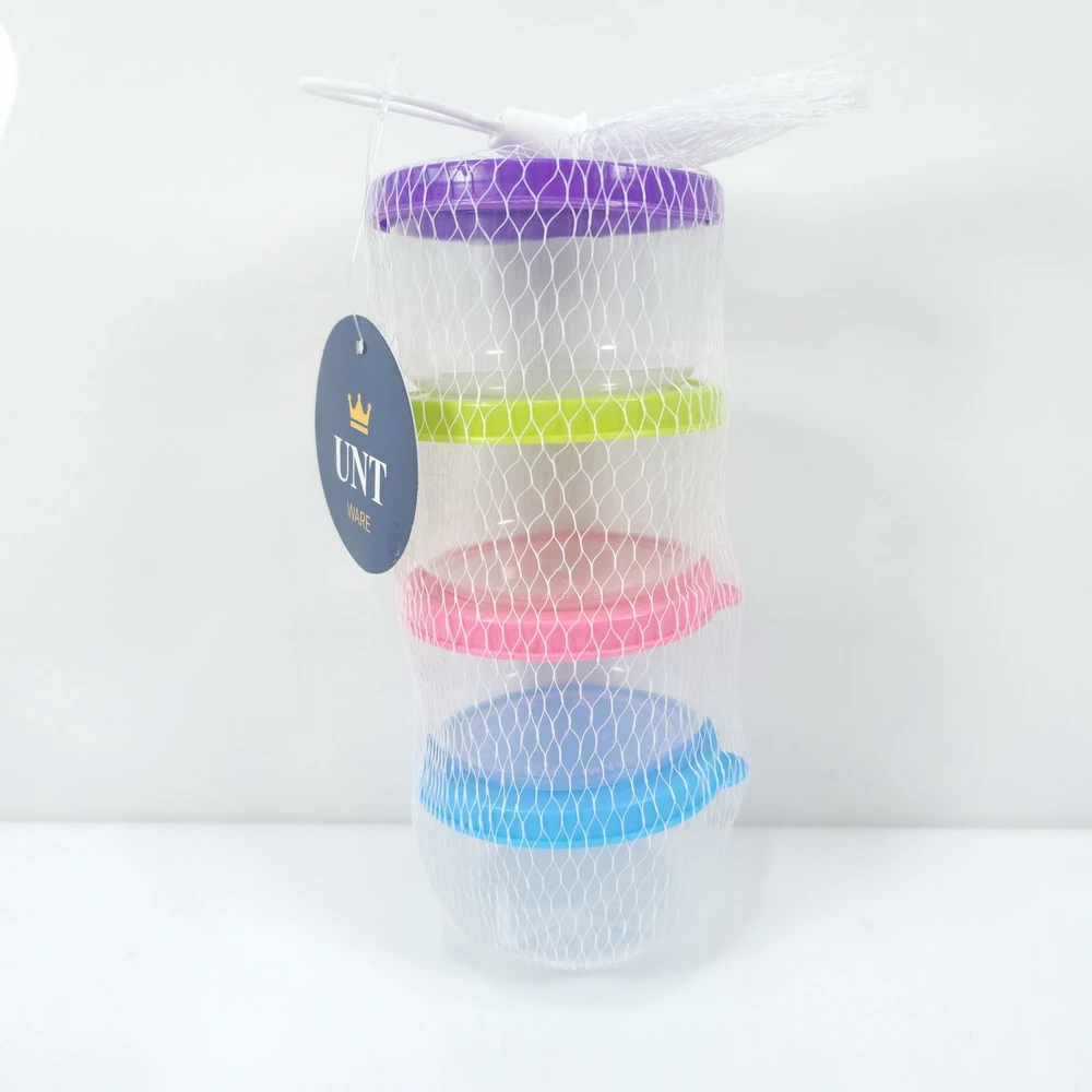 6513 กระปุกน้ำพริกสีใส ฝาทึบ ใส่ตาข่าย