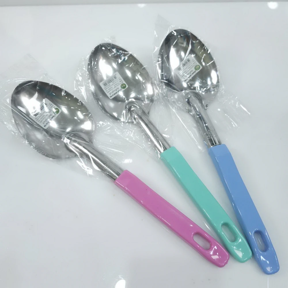 ทัพพีใหญ่ ด้ามสีพาสเทล P&D (5 โหลๆ ละ 115)