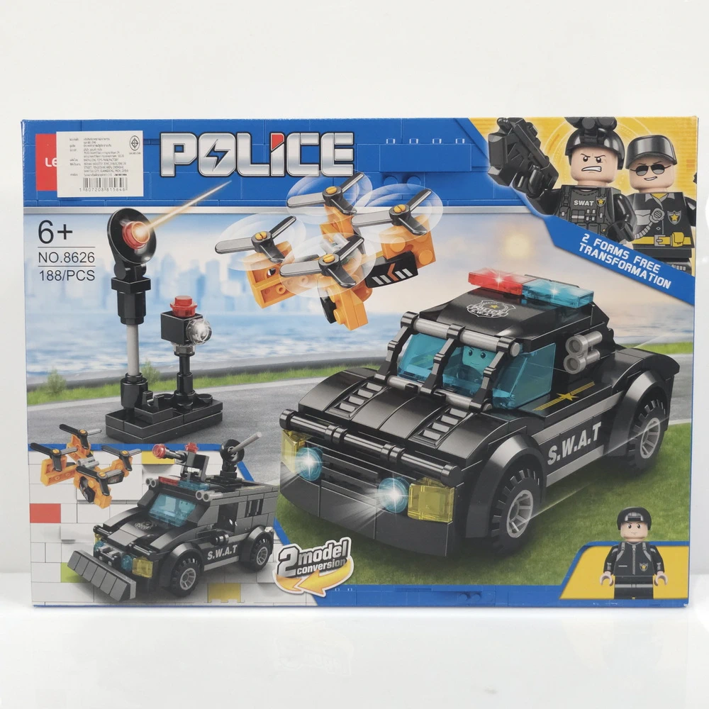 8626 ตัวต่อชุดตำรวจ 188 ชิ้น