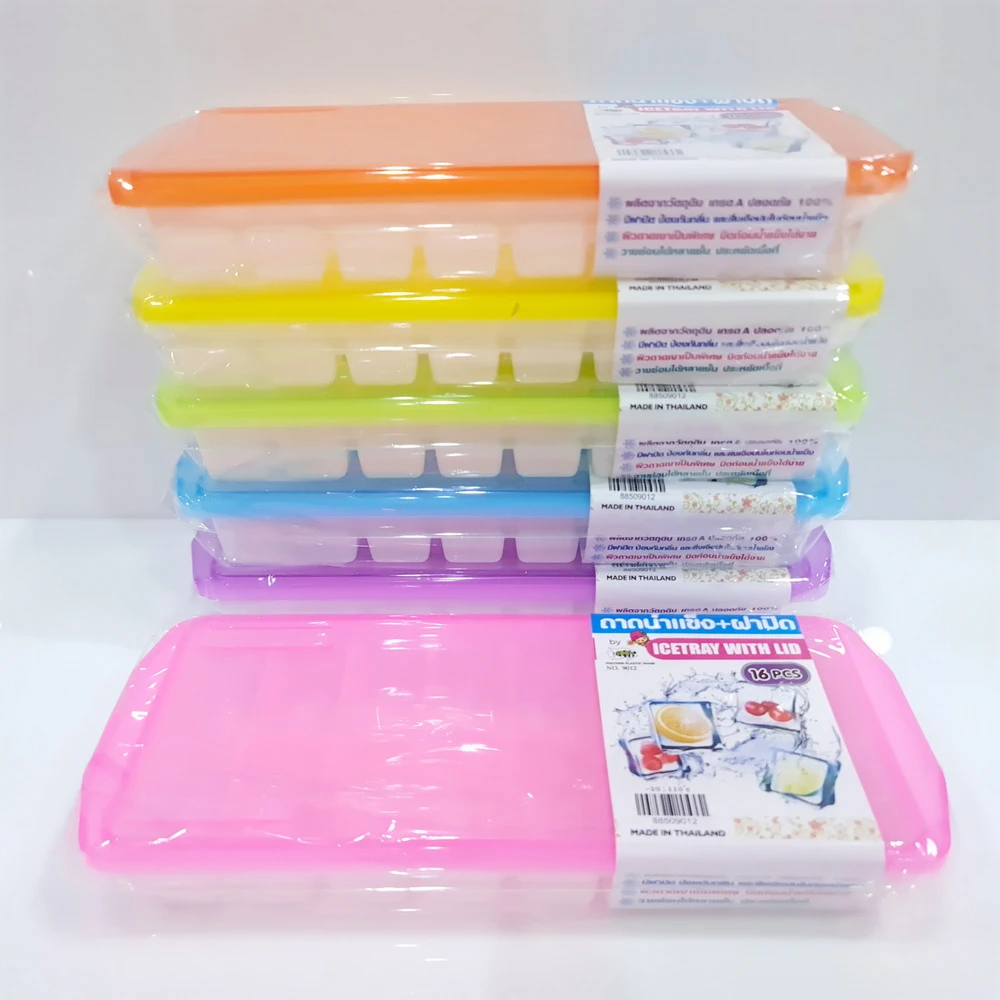 9012 ถาดน้ำแข็ง+ฝาปิด 16 ช่อง PMP (5 โหลๆ ละ 185)