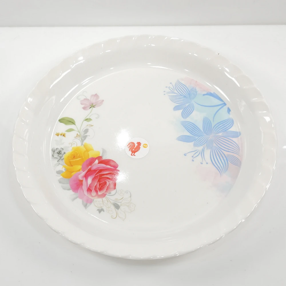 BR0012 ถาดเมลามีนกลม 12 นิ้ว