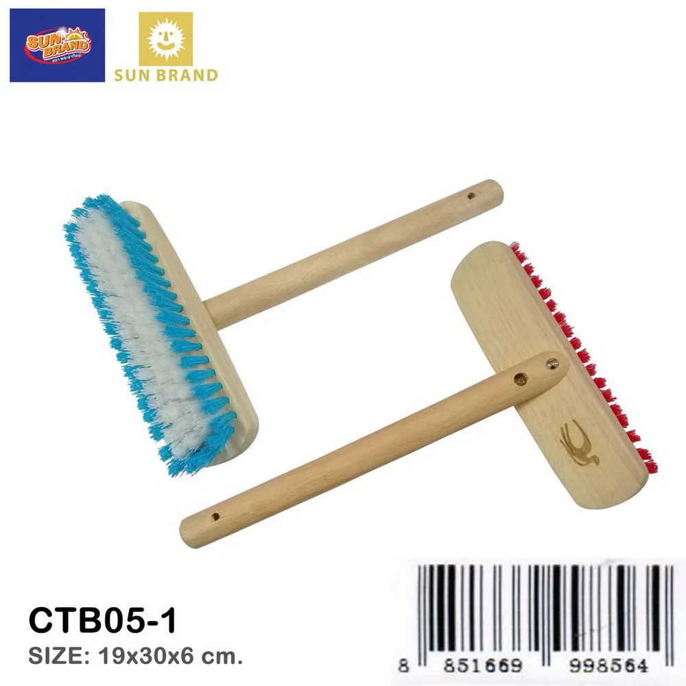 CTB05-1 แปรงล้างพื้นและผนังขนไนล่อน WW (6 โหลๆ ละ 210)