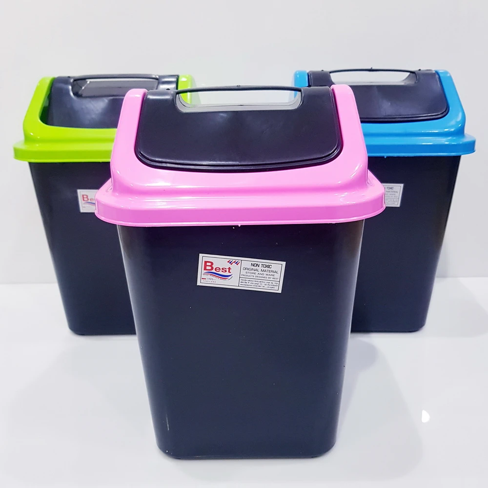 G-400 ถังขยะดุกดิก เหลี่ยม (6 โหลๆ ละ 190)