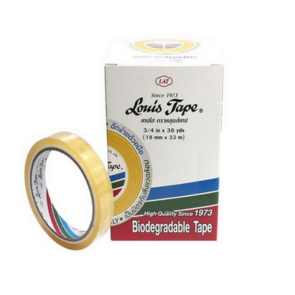 สก็อตเทปใส L แกนใหญ่ 3/4 นิ้ว 36 หลา LOUIS (8 ม้วน/กล่อง)
