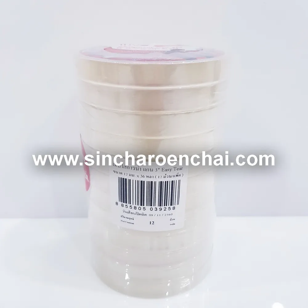 สก็อตเทป 12 มม. ยาว 36y NUVO (12 ม้วน/แพ็ค)