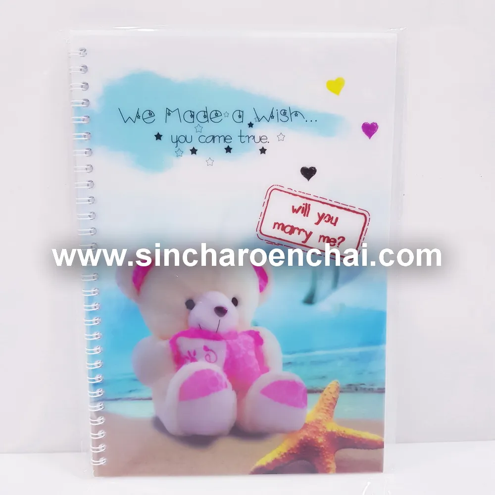 สมุดห่วง A4 คละลาย