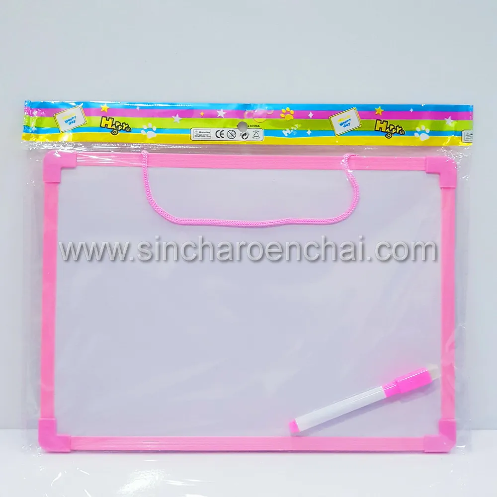 ชุดกระดานไวท์บอร์ด+ปากกา คละสี