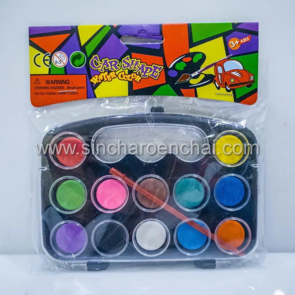 สีน้ำหลุม 12 สี