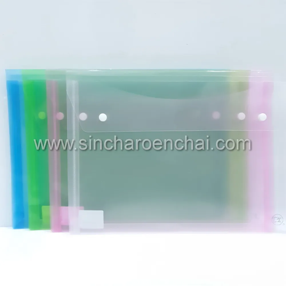 แฟ้มกระเป๋ากระดุมคู่ F4 ขยายข้าง (26.5x37.5 cm.)