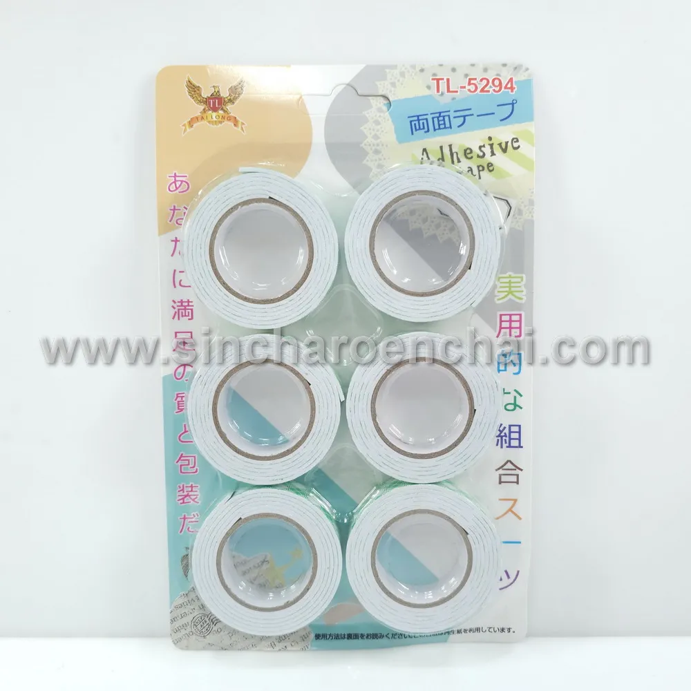 เทปโฟม 2 หน้า แพ็ค 6 ชิ้น TL