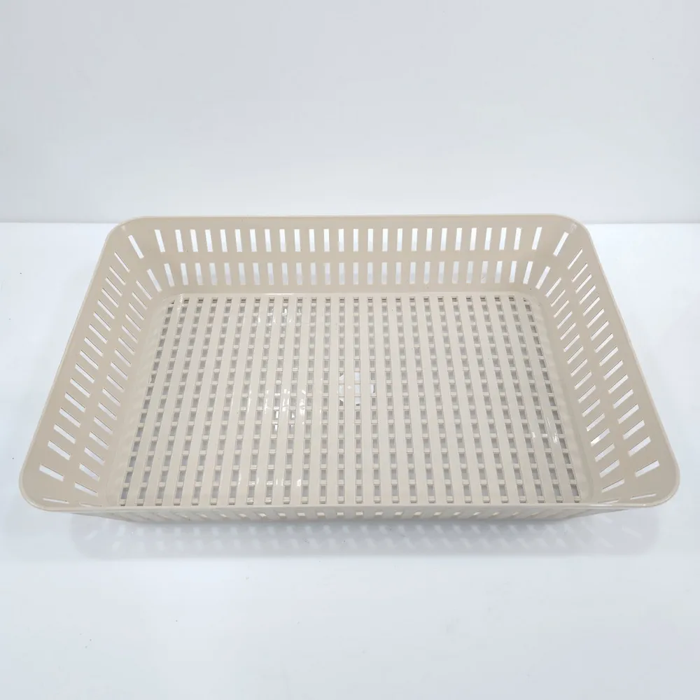 584 ตะแกรงเหลี่ยม สีหวาย 25.5x37.5x7 ซม. SN (12 โหลๆ ละ 200)