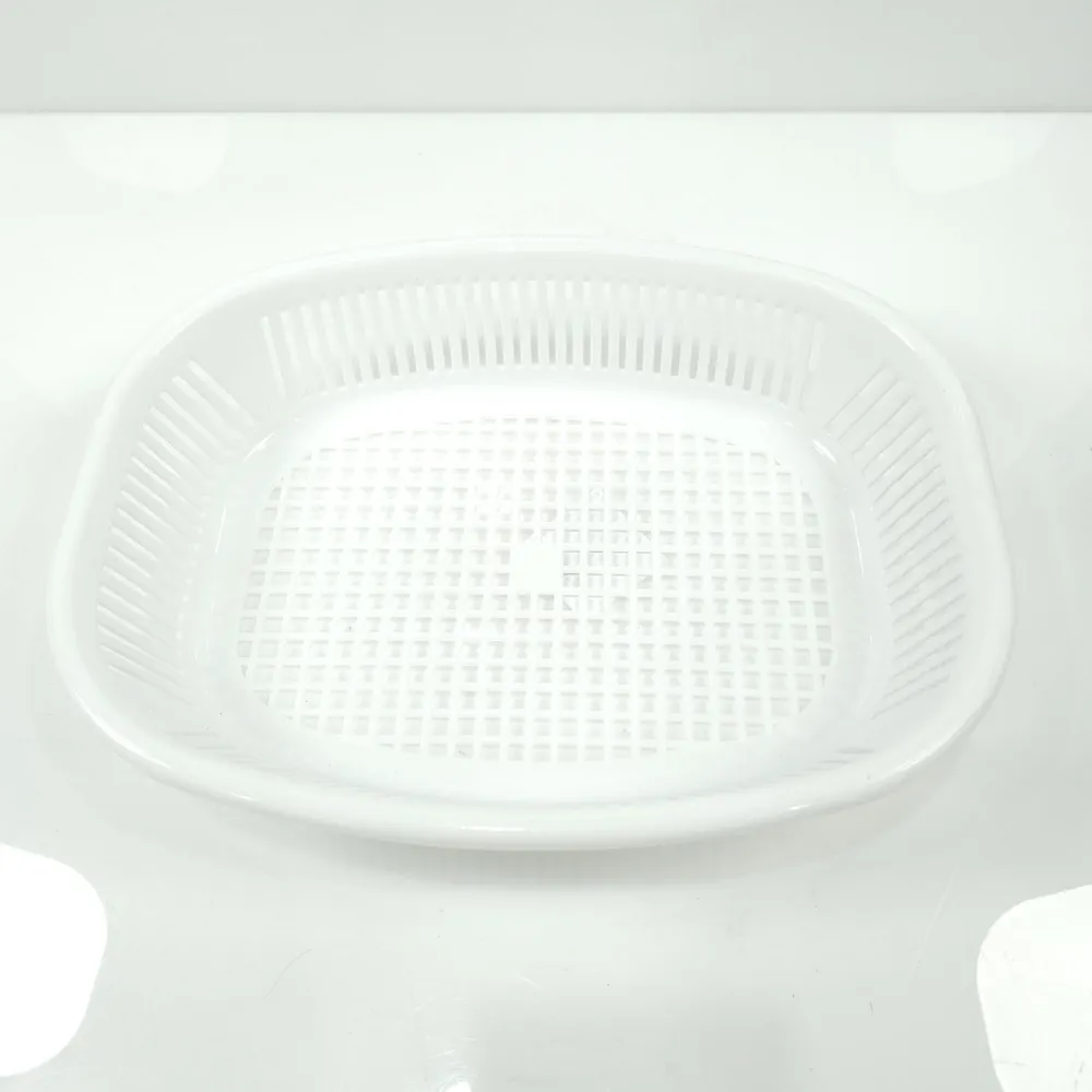 3-333 ตะแกรงรูปไข่ สีขาว SRT (24 โหลๆ ละ 100)