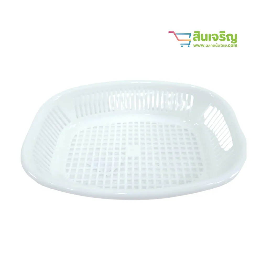 3-222 ตะแกรงรูปไข่ สีขาว SRT (24 โหลๆ ละ 85)