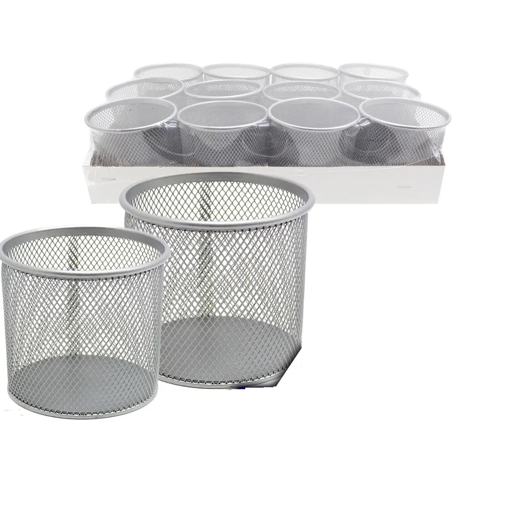 กล่องเหล็กใส่เครื่องเขียน กลม