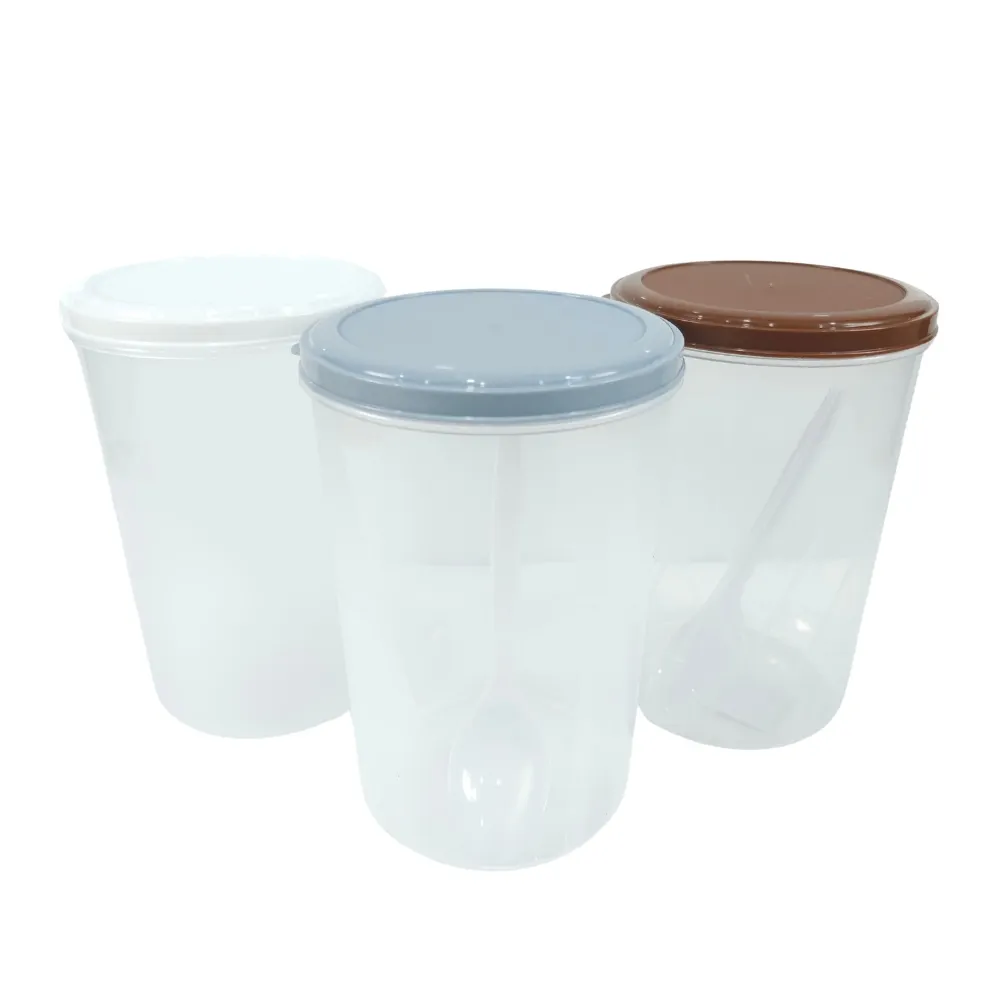 1029E ขวดโหล (แถมช้อน) สีเอิร์ธ BIGONE (8 โหลๆ ละ 170)