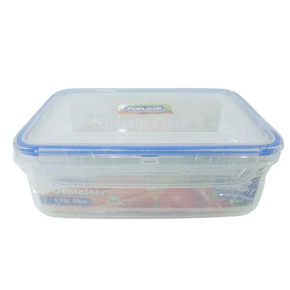 9124 กล่องเหลี่ยม 1.8 ลิตร 16x22x8 ซม. สหชัย