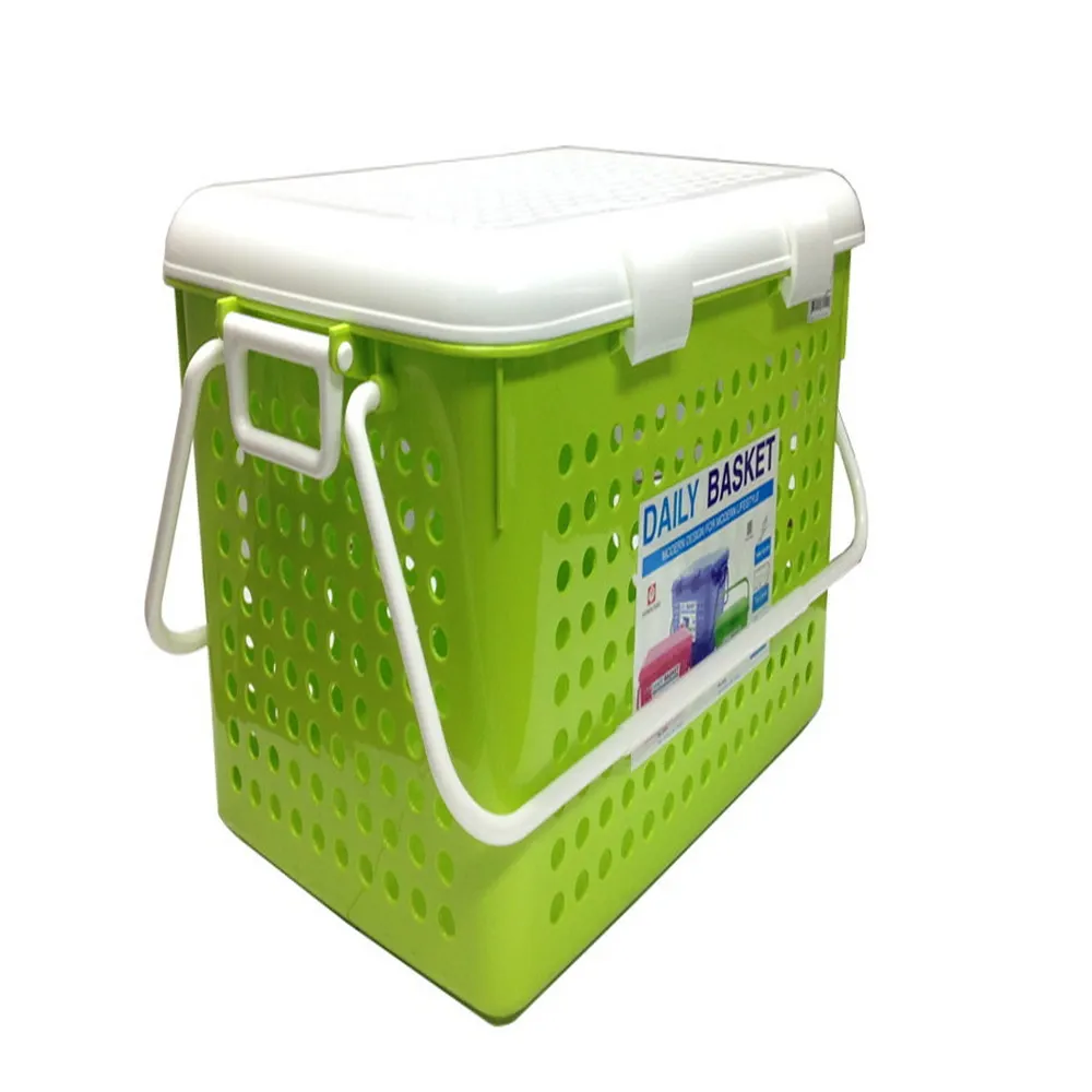 2550 ตะกร้าปิคนิค 45 ลิตร 39.5x55x34 ซม. คาซ่าฝาขาว สหชัย (6 ชิ้น/กล่อง) ขายยกกล่อง