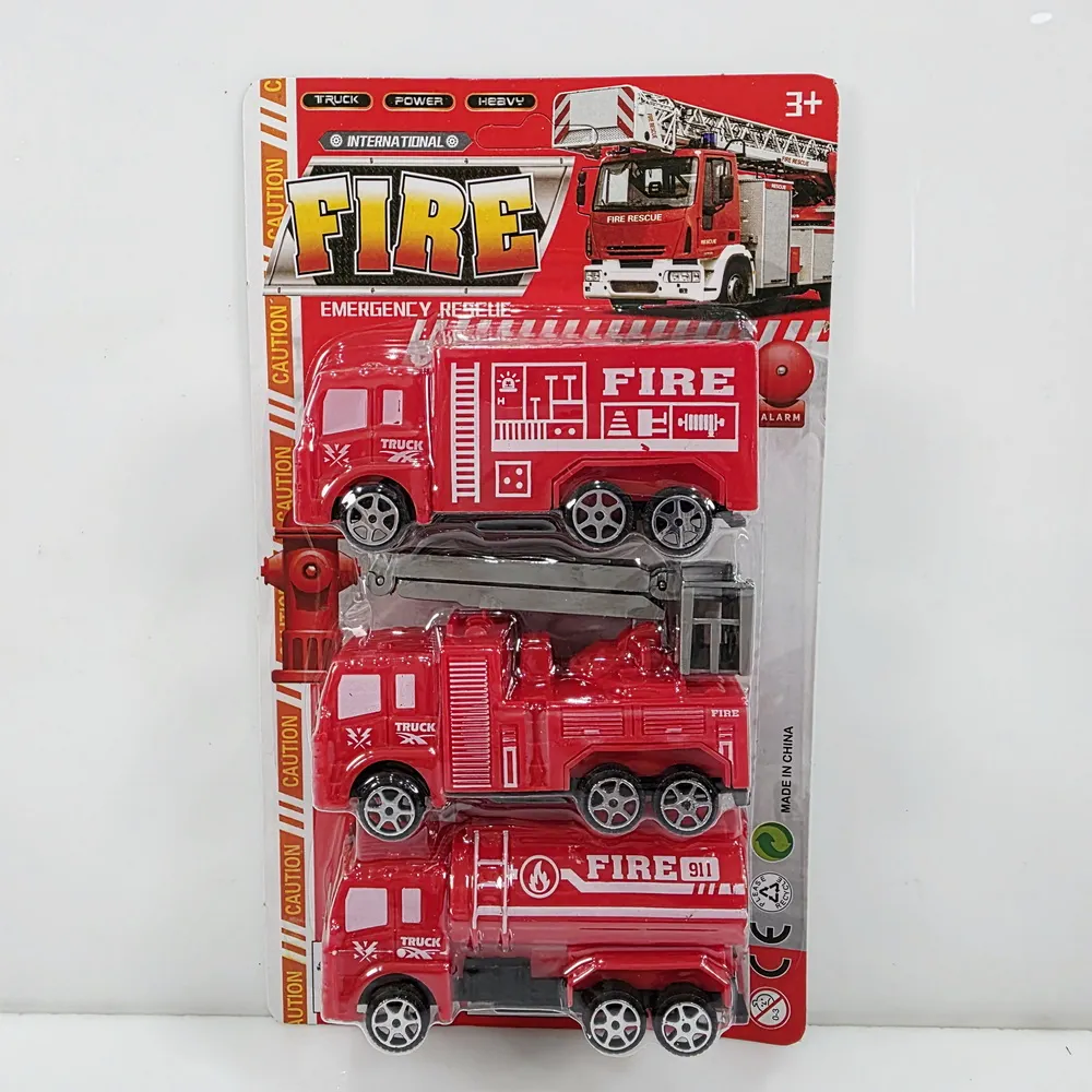 HY075 รถดับเพลิง 3 คัน โมเดล