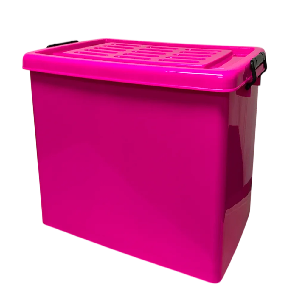 1200 กล่องล้อ 100 ลิตร 47x69x42 ซม. สีชมพู สหชัย (ห่อละ 4 ชิ้น) ขายยกห่อ